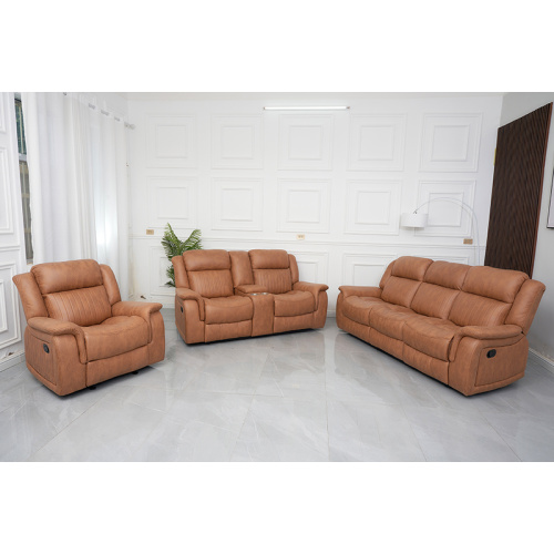 Orange Fashion Manual Living Room Recliner Sofa