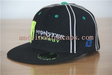 Wholesale black color 3 D embroidery size cap