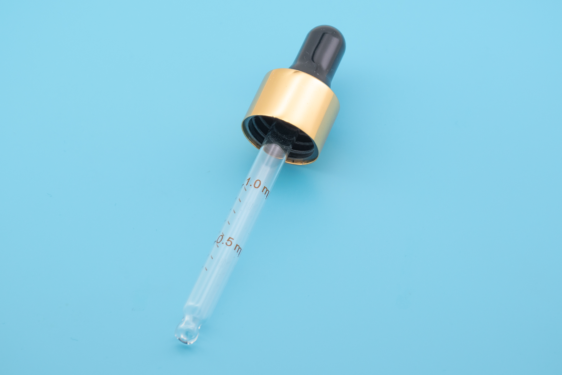 Tampa conta-gotas em ouro brilhante 18/410 18/410 Shiny Gold Dropper Cap