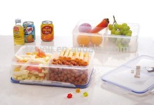 Lock Container with 3 dividers,big container, lock food container