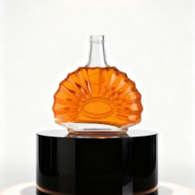 Crystal White Frosted Glass Bottle for Liquor Vodka