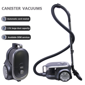 1600W Strong Suction Corded Cyclone Canister Vacuum Cleaner