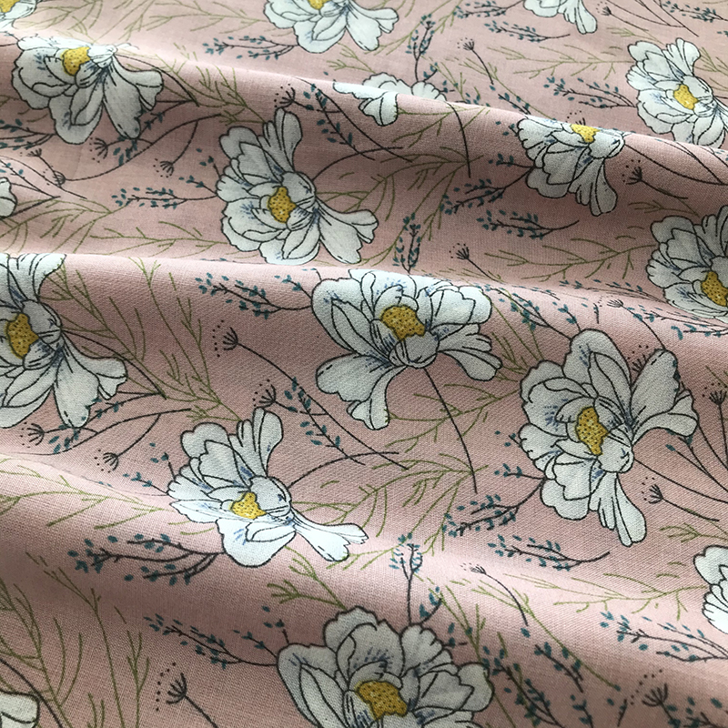 Neues Design floraldrucker Stoff Rayon Stoff Los in Shaoxing für Kleid
