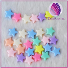 Hot sale acrylic loose beads star designed spacer beads 15mm colorful.