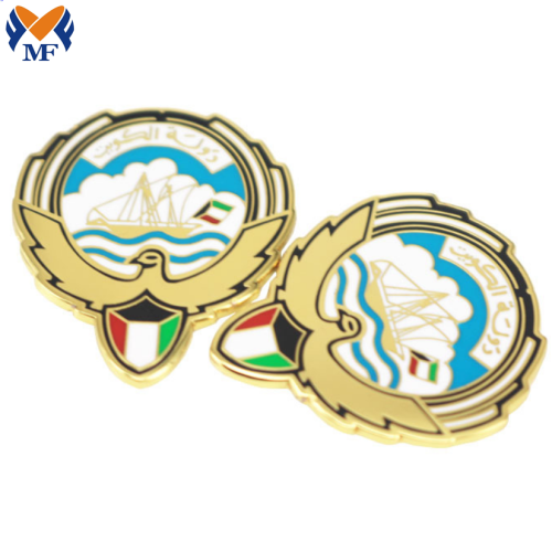 Tilpasset design metal kuwaiti pin badge