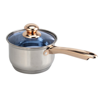 Multifunctional Sauce Pot with Long Handle and Glass