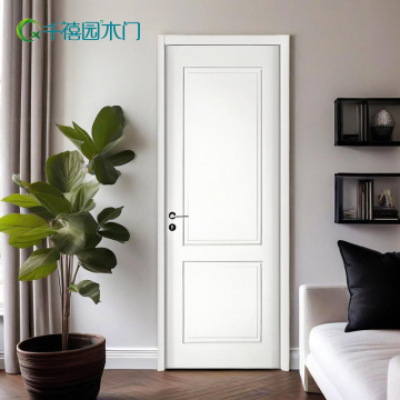 Wood plastic door interior engineering wooden door