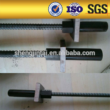 steel ground anchors Thread bars for tieback of retaining walls