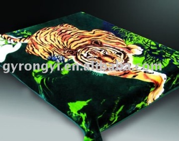 100% ployester acrylic mink double blanket 4kg