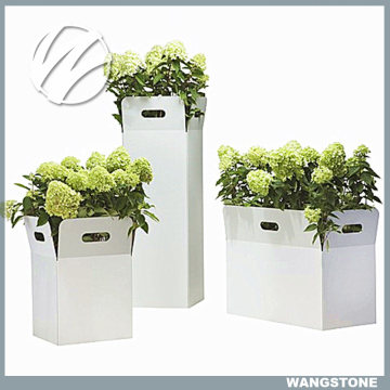 Custom design powder coated garden stainless steel planters