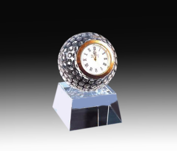 Novelty crystal heart shape clock