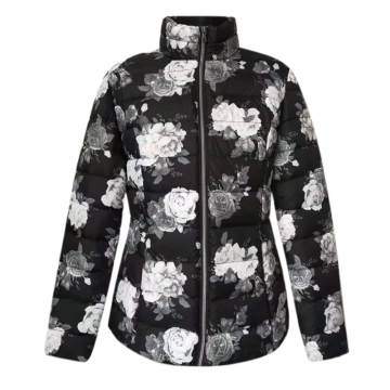 Quilted Jacket flower printed