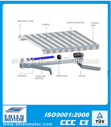 ac hot awning motor tubular