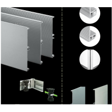 Plinthe en aluminium différents profils de traitement de surface