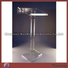 Modern Design Simple Organic Glass Tube Pulpit Podium