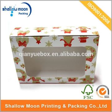 Wholesale customize 4c printing transparent folding box