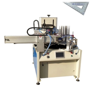Automatic screen printing machine for stationery ruler