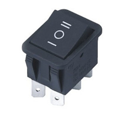 On off on switch 3 position switch 6 pin double reset rocker switch for home appliance