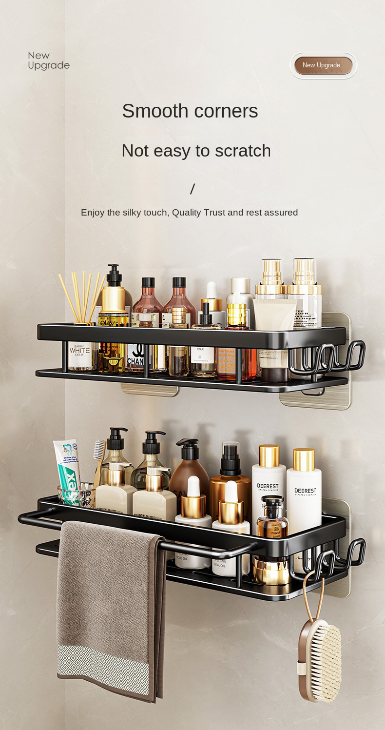 Duvara Monte Tuvalet Depolama Rafı Wall-Mounted Toilet Storage Rack