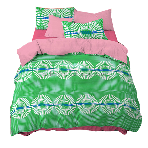 100% Polyester Brushed Bedsheet Fabric Bedding Set Printed In Bale