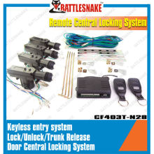 Universal car remote central door locking system with Positive and negative trigger selection