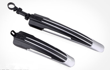 Bike Mudguard with Black Plastic Tail