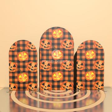 Halloween arch frame backdrop with opening