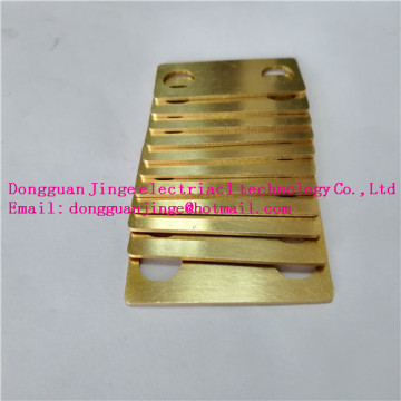 Yellow copper bar electrical