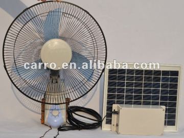 16"solar rechargeable wall fan solar fan SF-12V16F