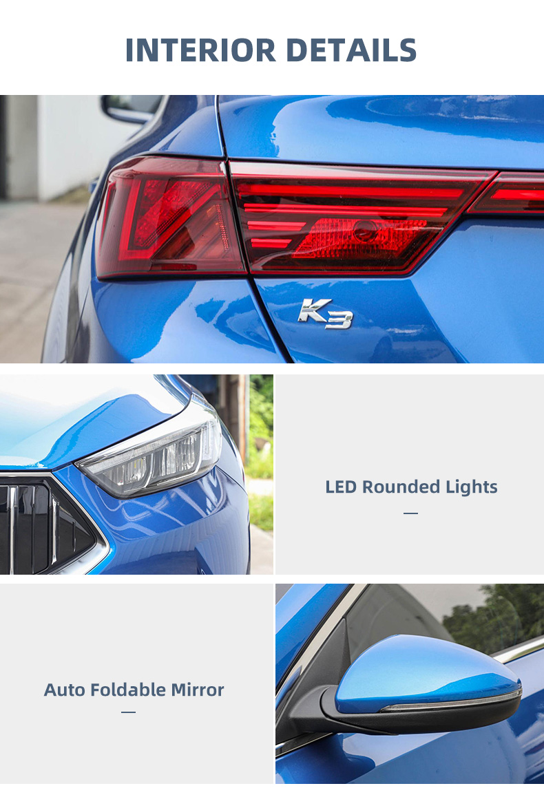 2022 Super City SUV Used Cars KIA K3 High Speed Electric Cars Vehicle 4 Four Wheel Fast Electric Car