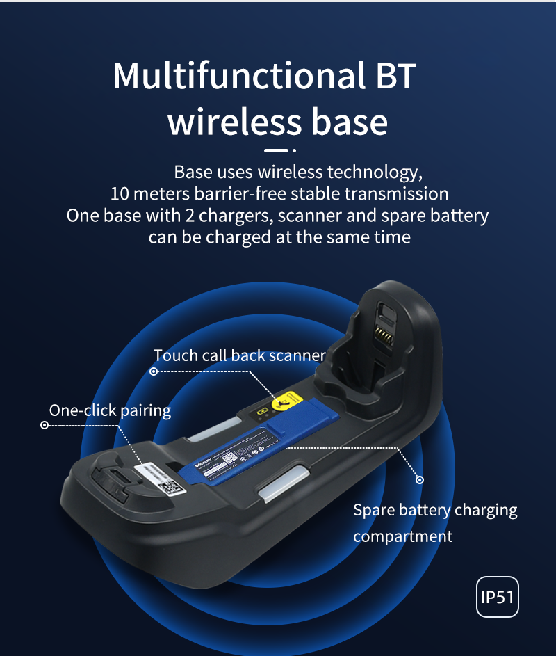 Winson ST10-71FA-BTU Ultra-Rugged Scanner Long Distance Imager Industrial Barcode Scanner Manufactures