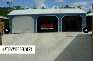 Light Weight Prefab Steel Structure Garage