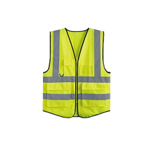 warning safety vest with reflective tape