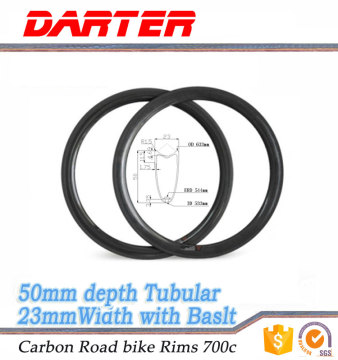 16-36H 50tubular wholesale custom carbon rims for bicycle