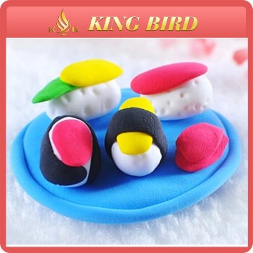 Handmade plasticine modeling play dough eggs