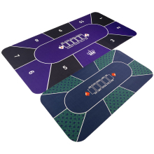 Custom Impeccably Designed Anti-Slip Blackjack Felt Poker Card Mat