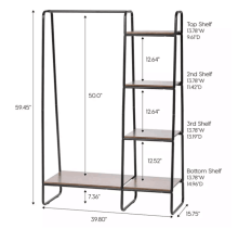 Iron Steel Clothes Rack Hanger for Bedroom Furniture