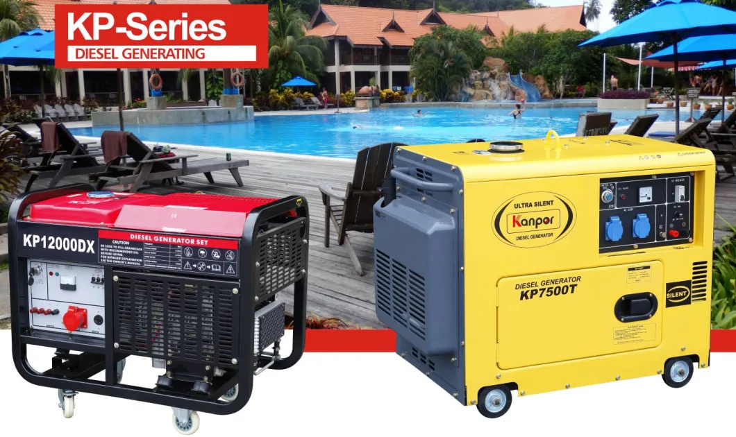 6.0kw 50Hz/6.5kw 60Hz Soundproof Air Cool Portable Diesel Generator