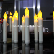Yellow flicking tapper candles led church tealight candle flameless flicking tapper candle battery operated led tealight