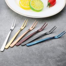 Bar hotel Stainless mini cake fruit fork