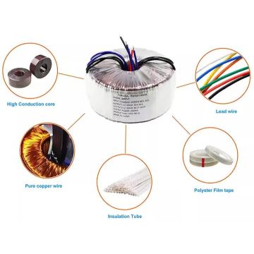 700VA 1000VA 115v 120v 220v 230v 240v To 12v 24v 36v 48v 60v 72v 500VA toroidal transformer