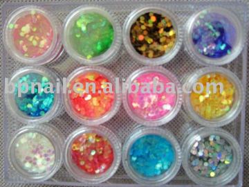 Hexagon Spangle Set/Nail Decoration/Nail Beauty