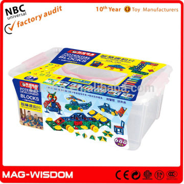2016 Mag-Wisdom Magic Potential Development Building Blocks Intelligent Toys 688pcs Set