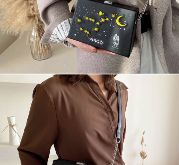 Messenger Small Embroidery Patch Bag Purse