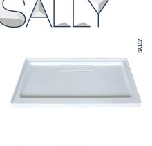 SALLY Acrylic Shower Base White Rectangular Shower Tray