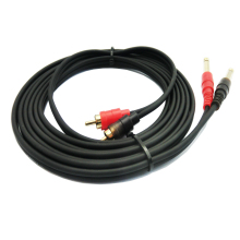 OEM 6.35mm Male Jack to Dual RCA Male Stereo Audio Adapter Cable
