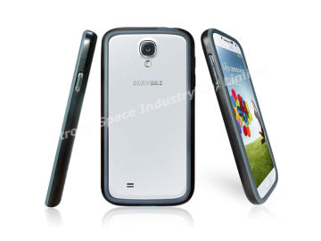 Samsung s4 Bumper, hybrid bumper case,black+gray