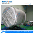 Steel lined plastic PTFE tank for scrubbing gas