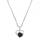 Lava Rock Love Heart Birthstone Pendse Collares de piedras preciosas para mujeres