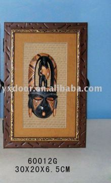 Africa style , wood key box/ wooden key cabinet / shadow box, nice home decoration